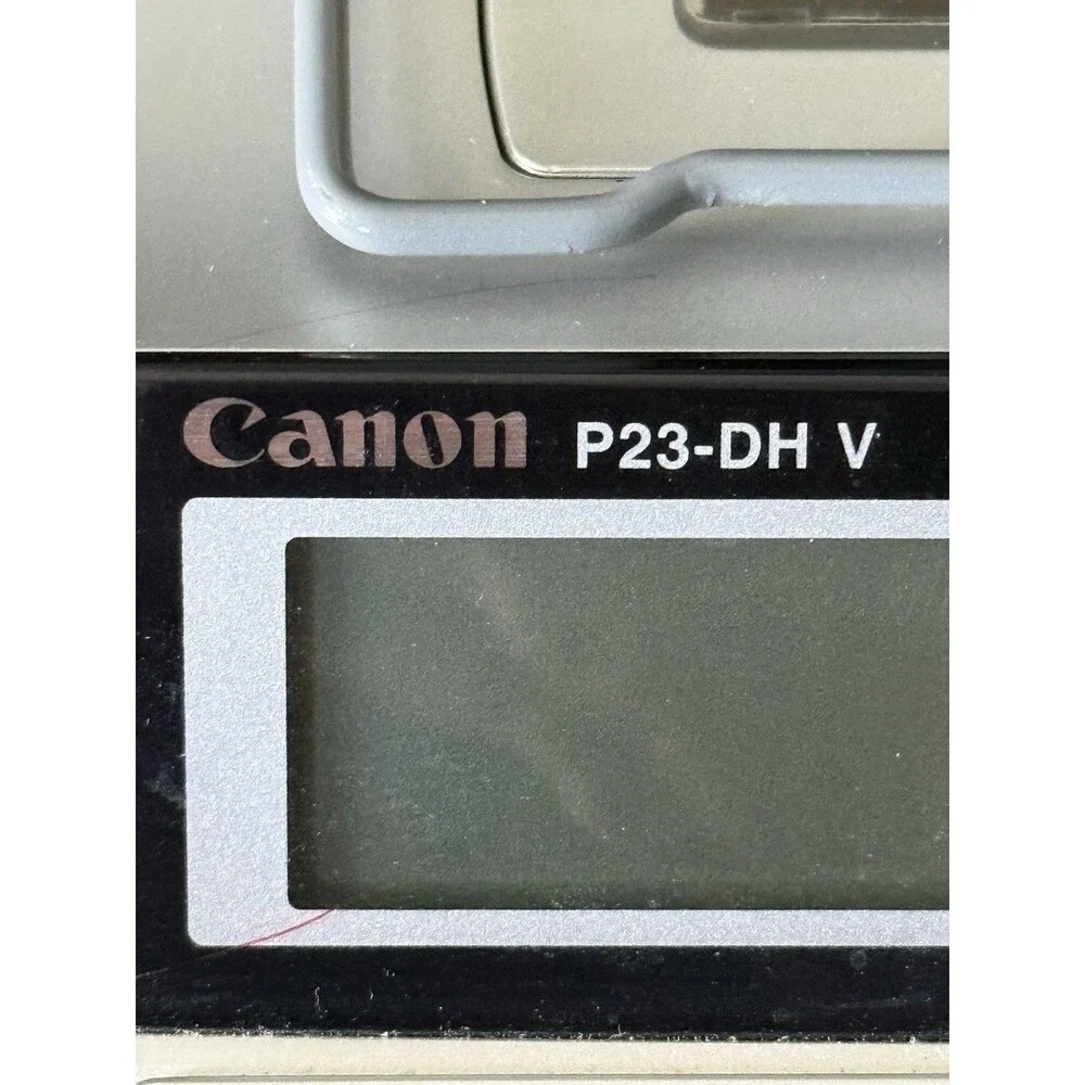 Canon P23-DH V 2 Color Mini Desktop Printing Calculator In Box. Barely Used.